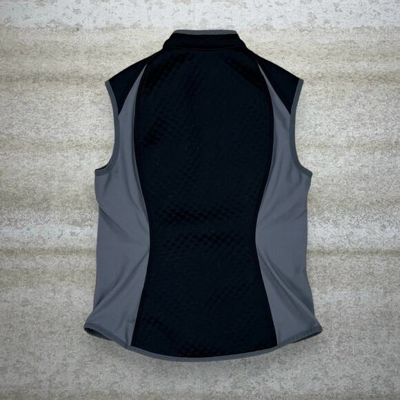 Vintage Nike Golf Vest Grey Black Polyester Full Zip Y2K - Picture 3 of 4